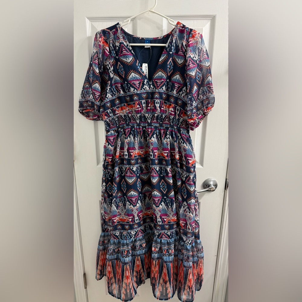 Old Navy Colorful Geometric Print Women's Dress